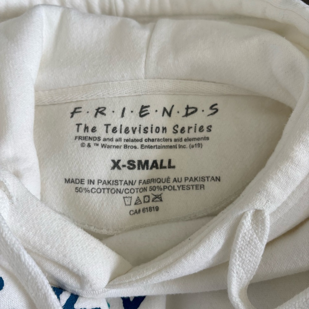 White Friends TV Show Logo Pullover Hoodie Sweatshirt
Oversized - Picture 4 of 6